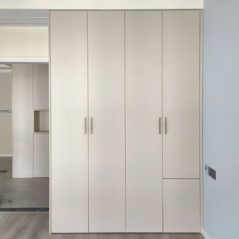 大衣柜家用臥室實(shí)木小戶型現(xiàn)代簡(jiǎn)約輕奢儲(chǔ)物定制柜子